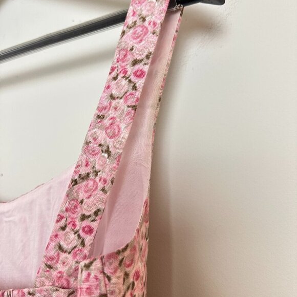 REFORMATION Daria Linen Mini Dress in Rosin Size US 4 - Picture 10 of 15